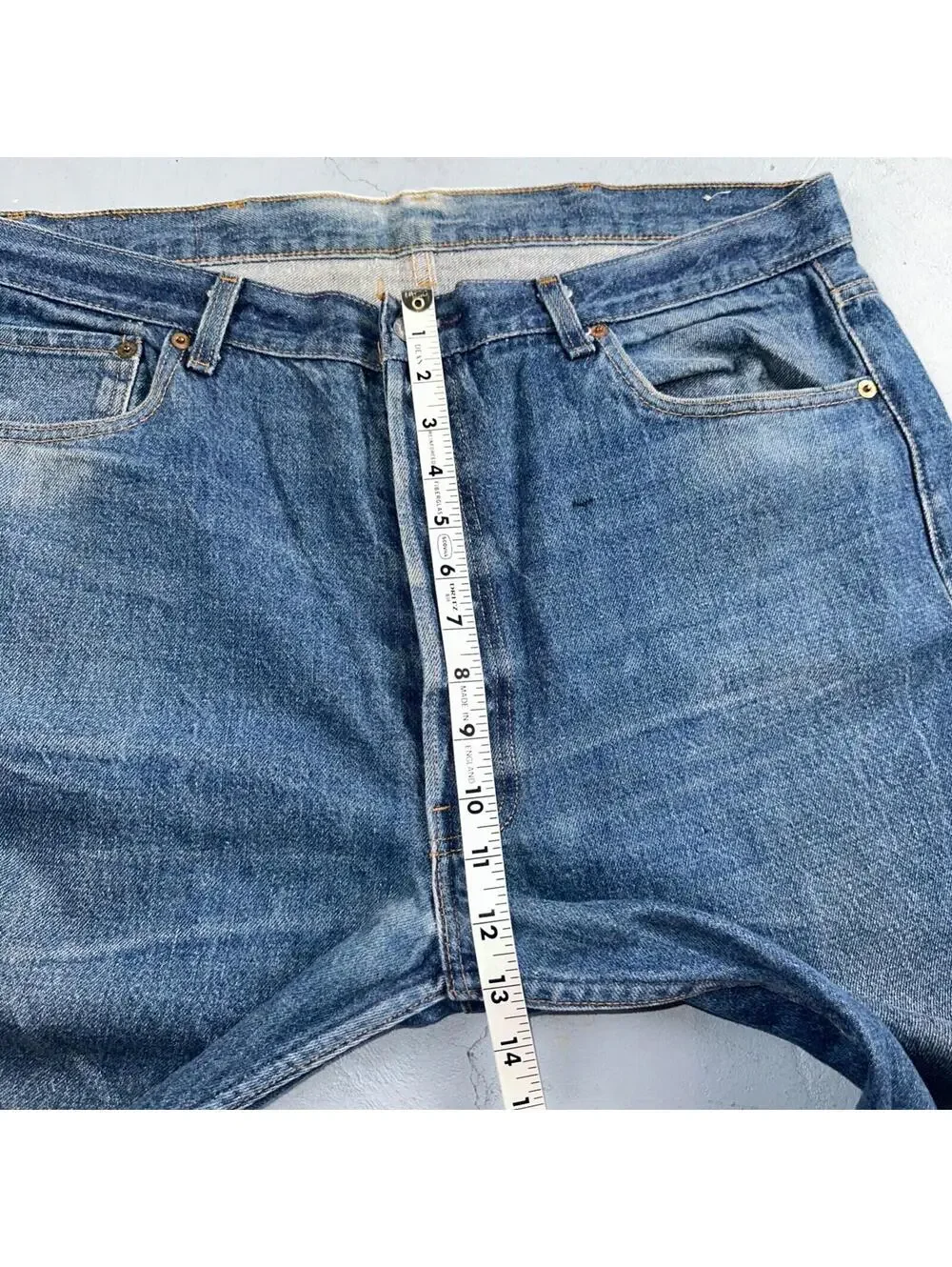 Levis 501 Vintage 80s USA XX Straight Leg Jeans Blue Light Wash 40x33 Act 38x29